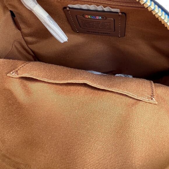 Coach Backpack Mini Court With Rainbow Coach - Picture 8 of 10